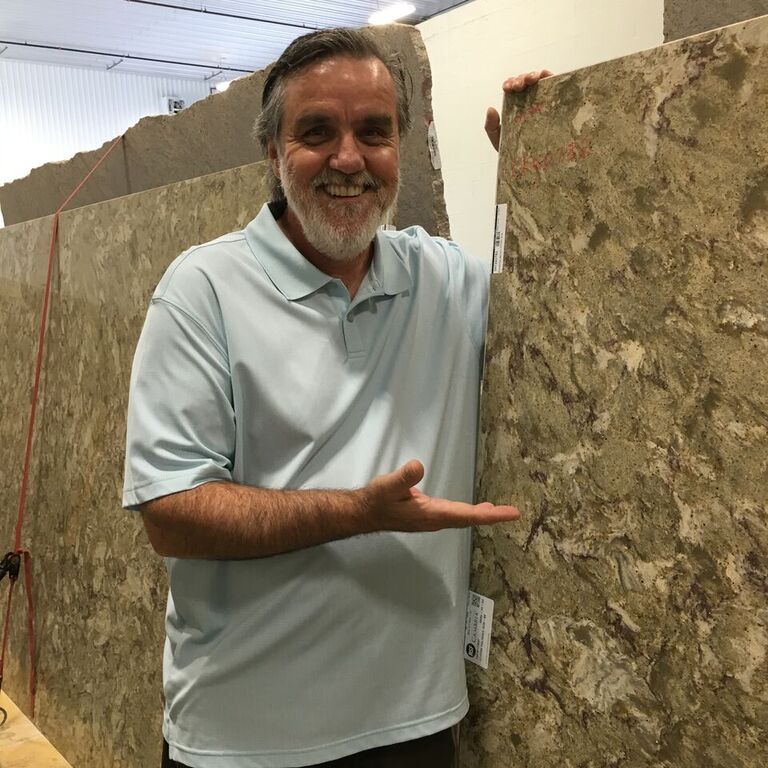 Peter with quartz counter top July 2016